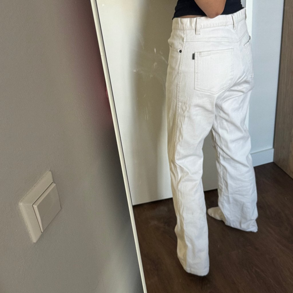 Vintage off-white jeans met rechte pijpen Canardi Collection, Overige kleuren, Ophalen of Verzenden, Zo goed als nieuw, Vintage