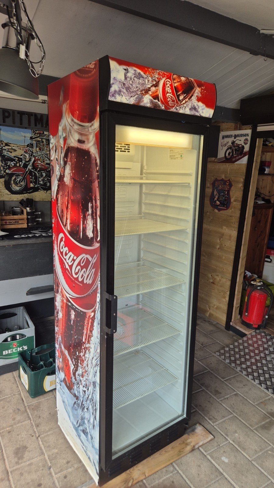 Coca-Cola Koelkast - Zonder Inhoud, 200 liter of meer, 60 cm of meer, Zonder vriesvak, Gebruikt