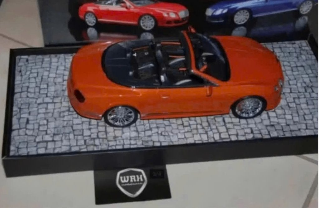 1:18 BENTLEY CONTINENTAL GT 2014 orange Minichamps WRH, Hobby en Vrije tijd, Modelauto's | 1:18, Verzenden, Zo goed als nieuw