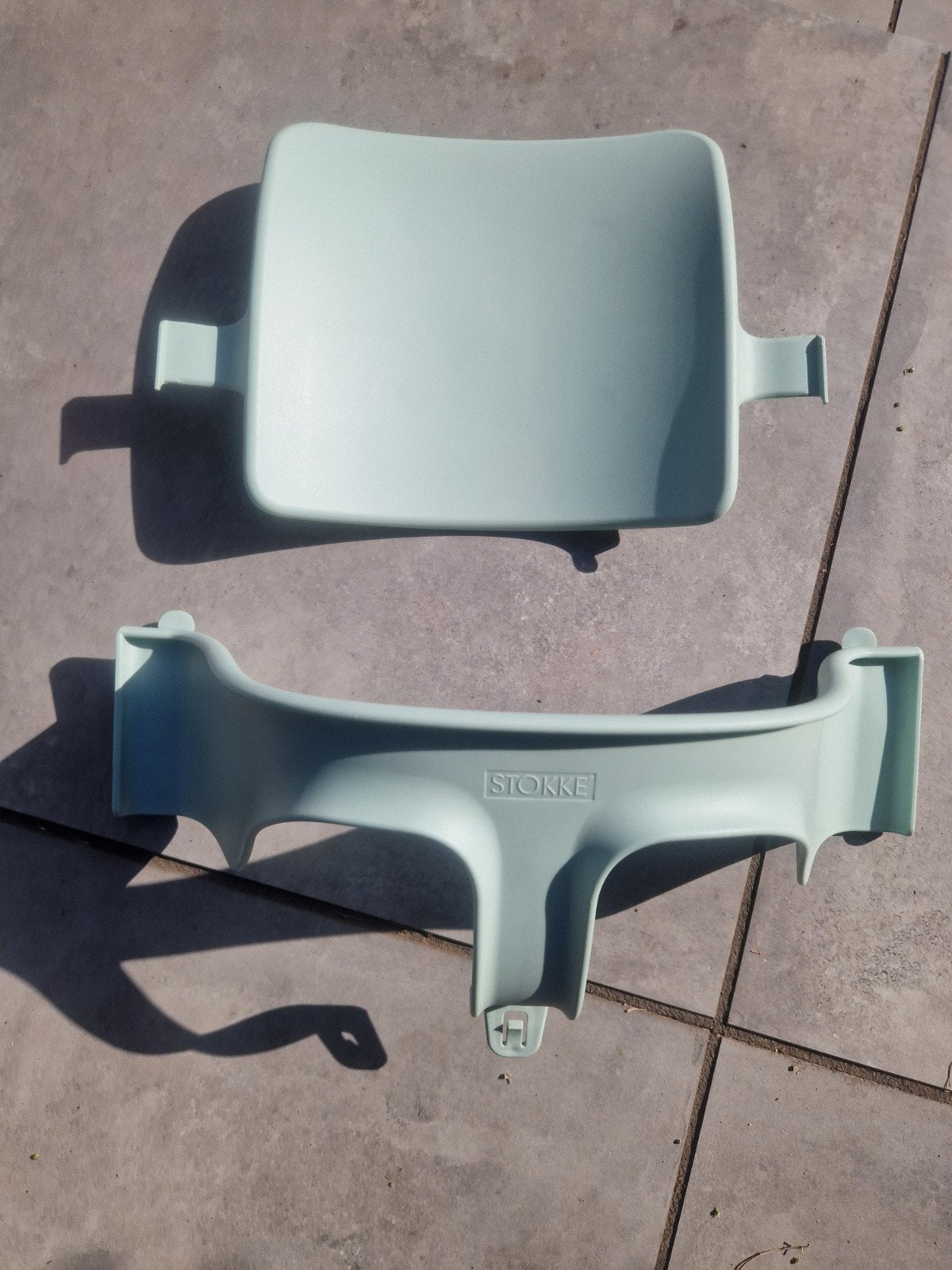 Stokke stoelverkleiner rugleuning en beugel mintgroen, Ophalen, Zo goed als nieuw, Overige typen, Stoelverkleiner