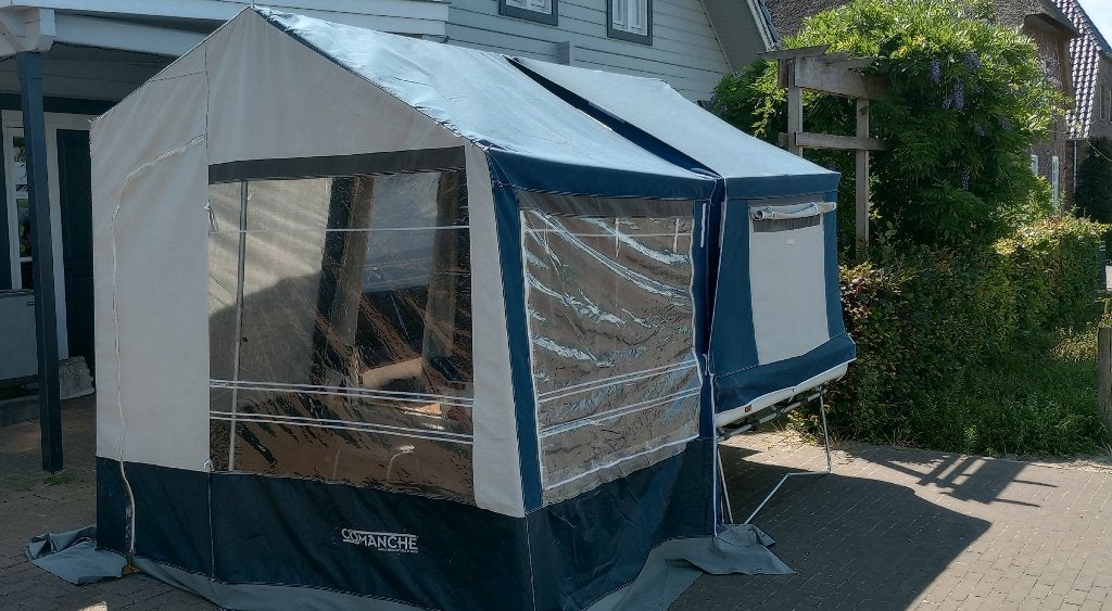 Vouwwagen 2 persoons, Ophalen, Blauw, Tot en met 2, Comanche