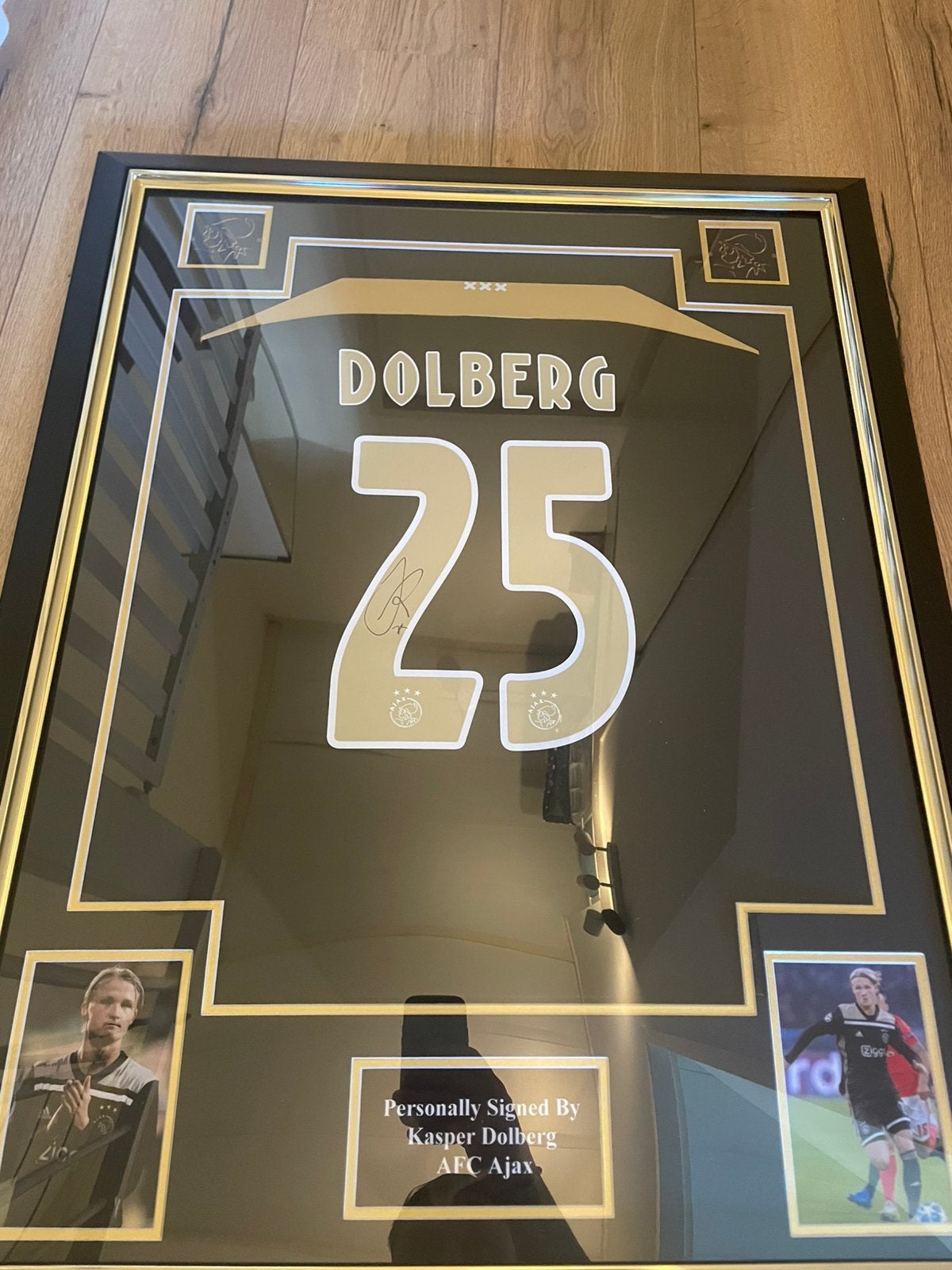 Kasper Dolberg gesigneerd ajax shirt, Ophalen, Zo goed als nieuw, Ajax, Shirt