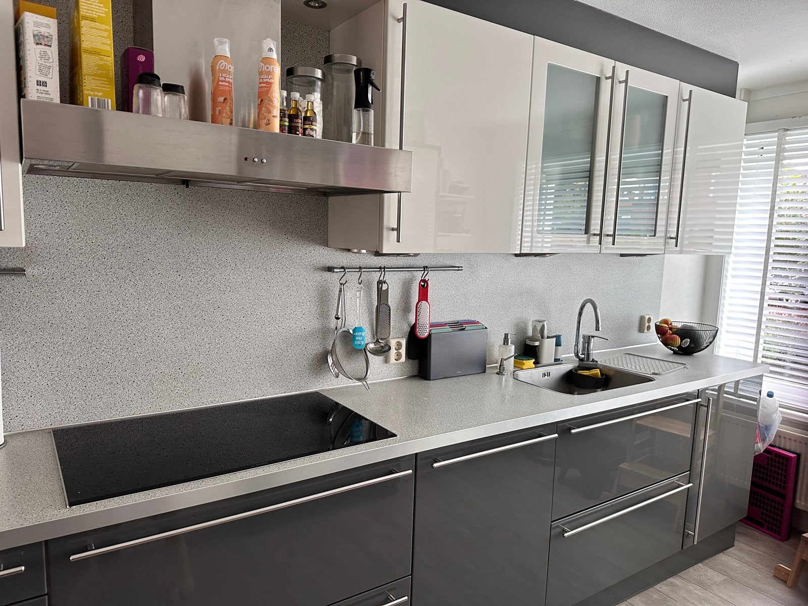 Moderne keuken van Bruynzeel Next125, Ophalen, Gebruikt, Dubbelwandige keuken, Hoogglans of Gelakt
