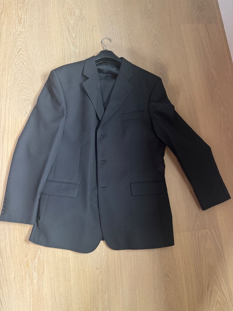 3 delig zwart pak, Zwart, Overige maten, Ophalen of Verzenden, Sydney business suit