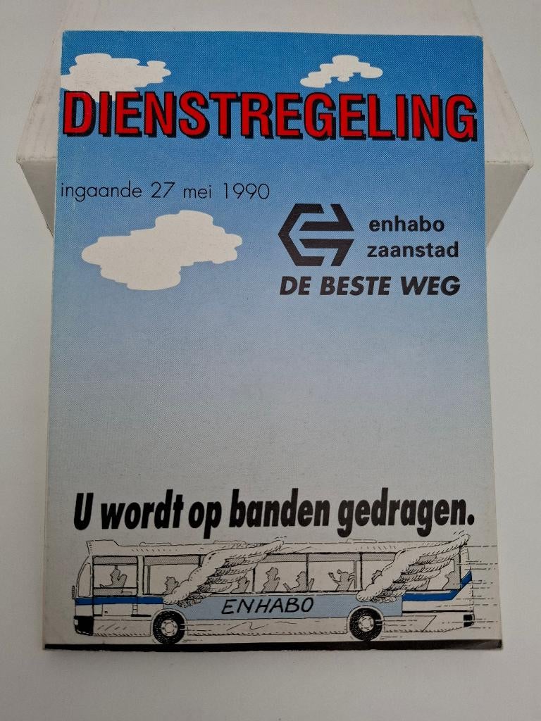 busboekje 1990 Enhabo Zaanstad, Verzamelen, Verzenden, Gebruikt, Bus of Metro, Boek of Tijdschrift