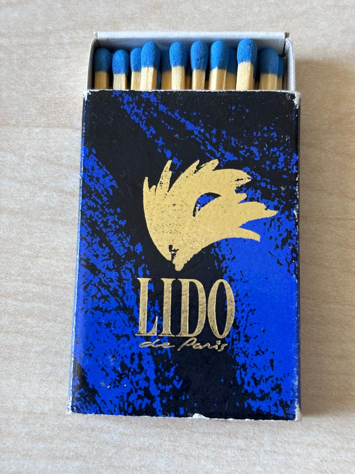 Origineel luciferdoosje Lido de Paris, Verzamelen, Ophalen of Verzenden, Zo goed als nieuw, Luciferdoosjes of -merken