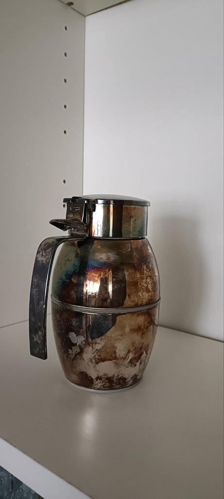 Vintage Thermoskan Wolfgang von Wersin Eberhard & Söhne 1956, Ophalen of Verzenden, Zilver
