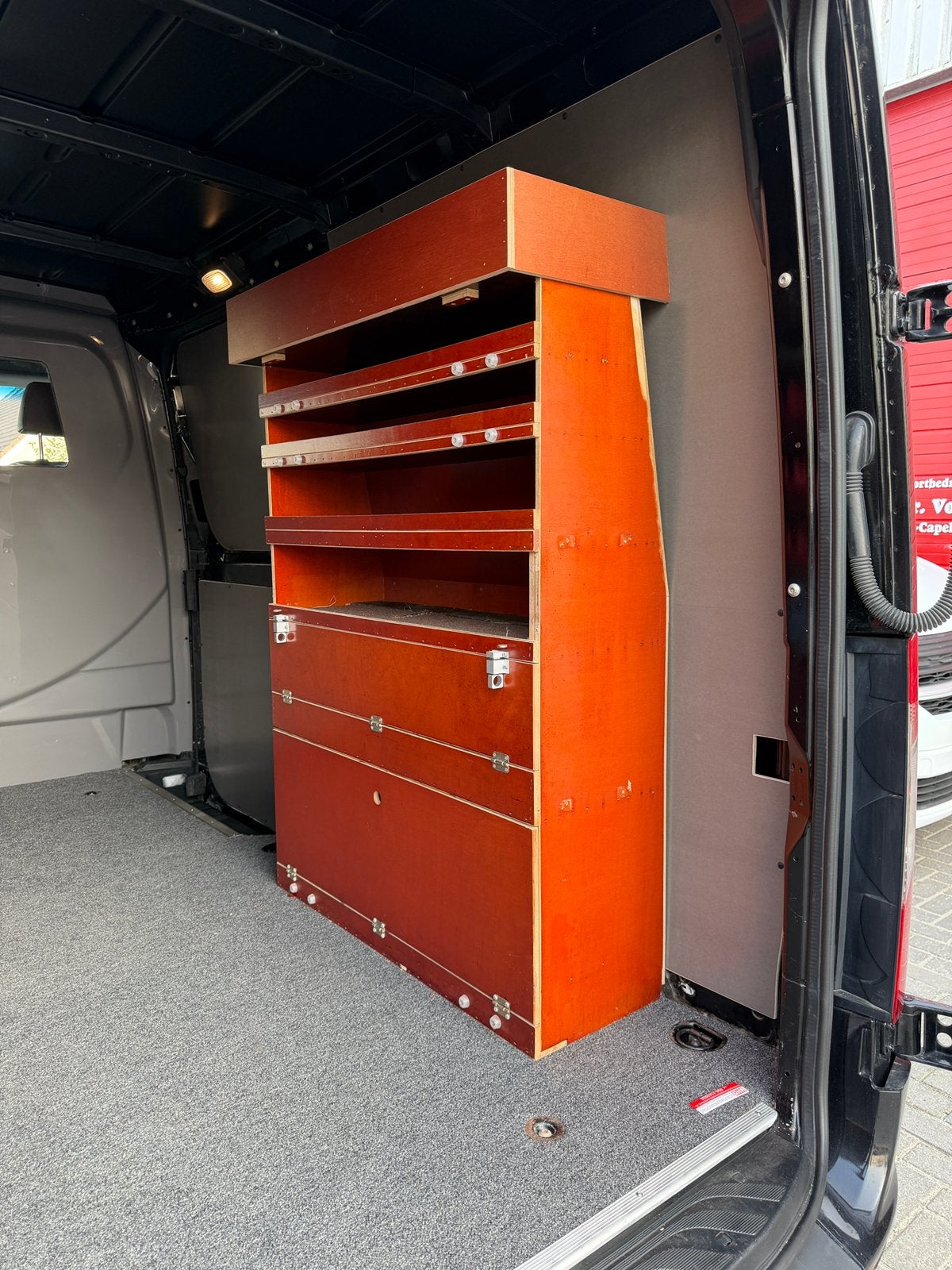 Bedrijfswageninrichting kast Wielkast Sprinter Crafter, Ophalen, Zo goed als nieuw