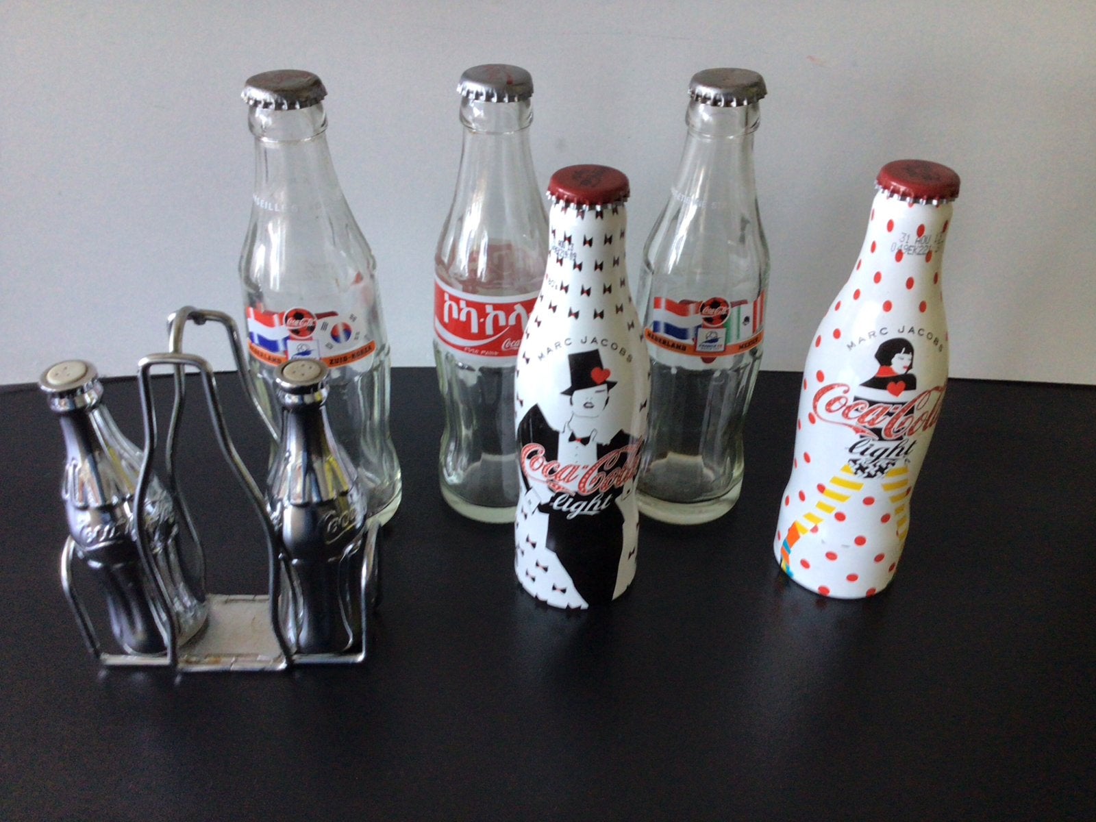 Coca Cola verzameling: flessen en peper- en zoutstel, Ophalen of Verzenden, Gebruikt