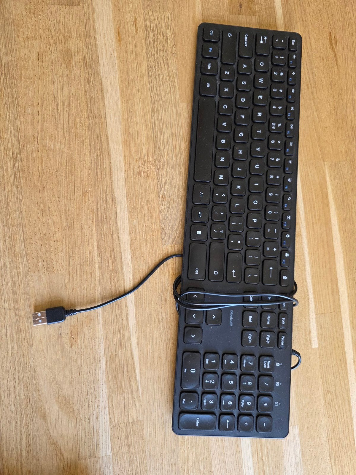 BlueBuilt Bedraad Toetsenbord (Zwart, QWERTY) - Model BBWDKQ, Ophalen, Zo goed als nieuw, Qwerty, Blue Built