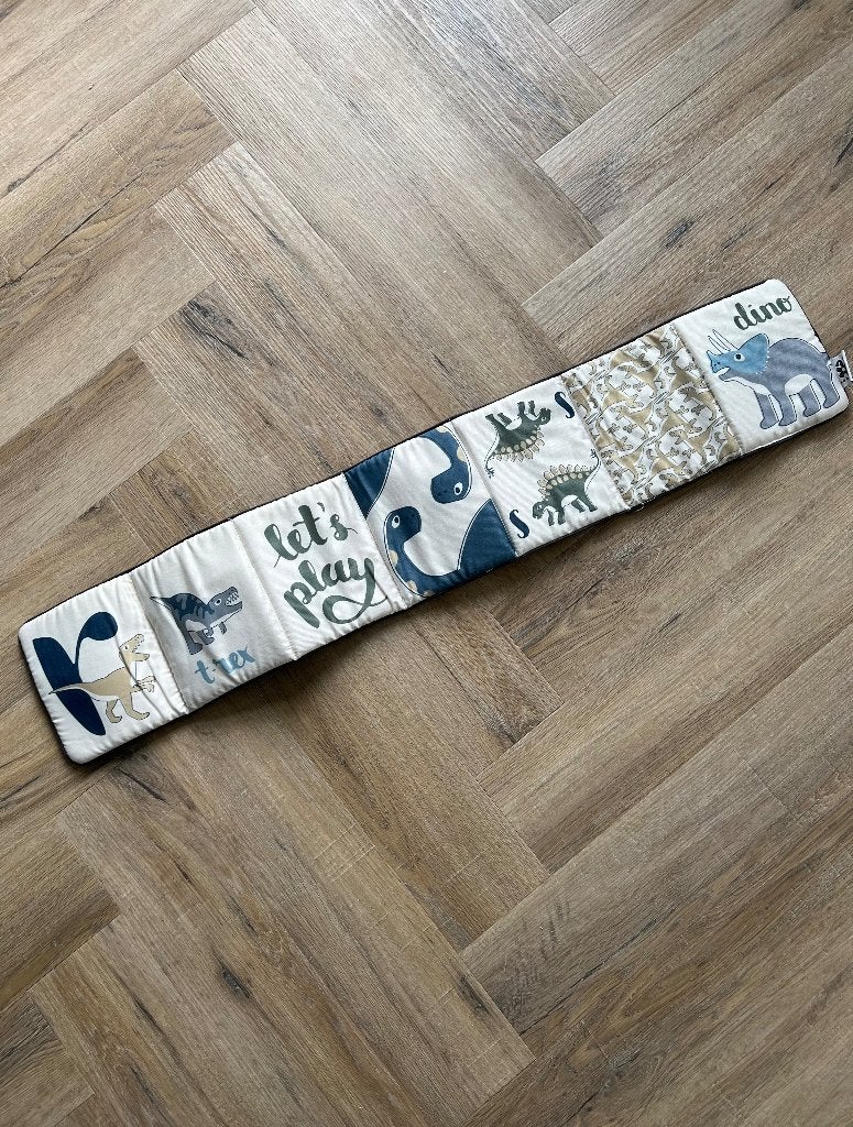 Heel goed blauw Sebra accordeon baby boek dino dinosaurus, Ophalen of Verzenden, Zo goed als nieuw, Overige typen