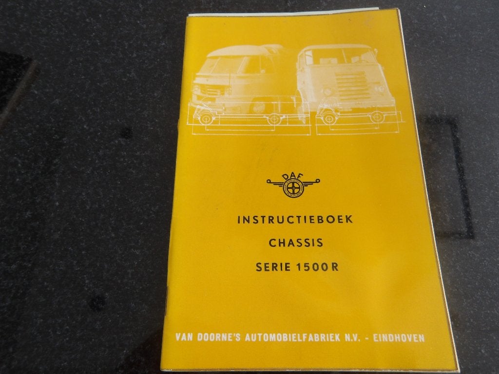 DAF Serie 1500 R Instructieboek Chassis NL, Verzenden