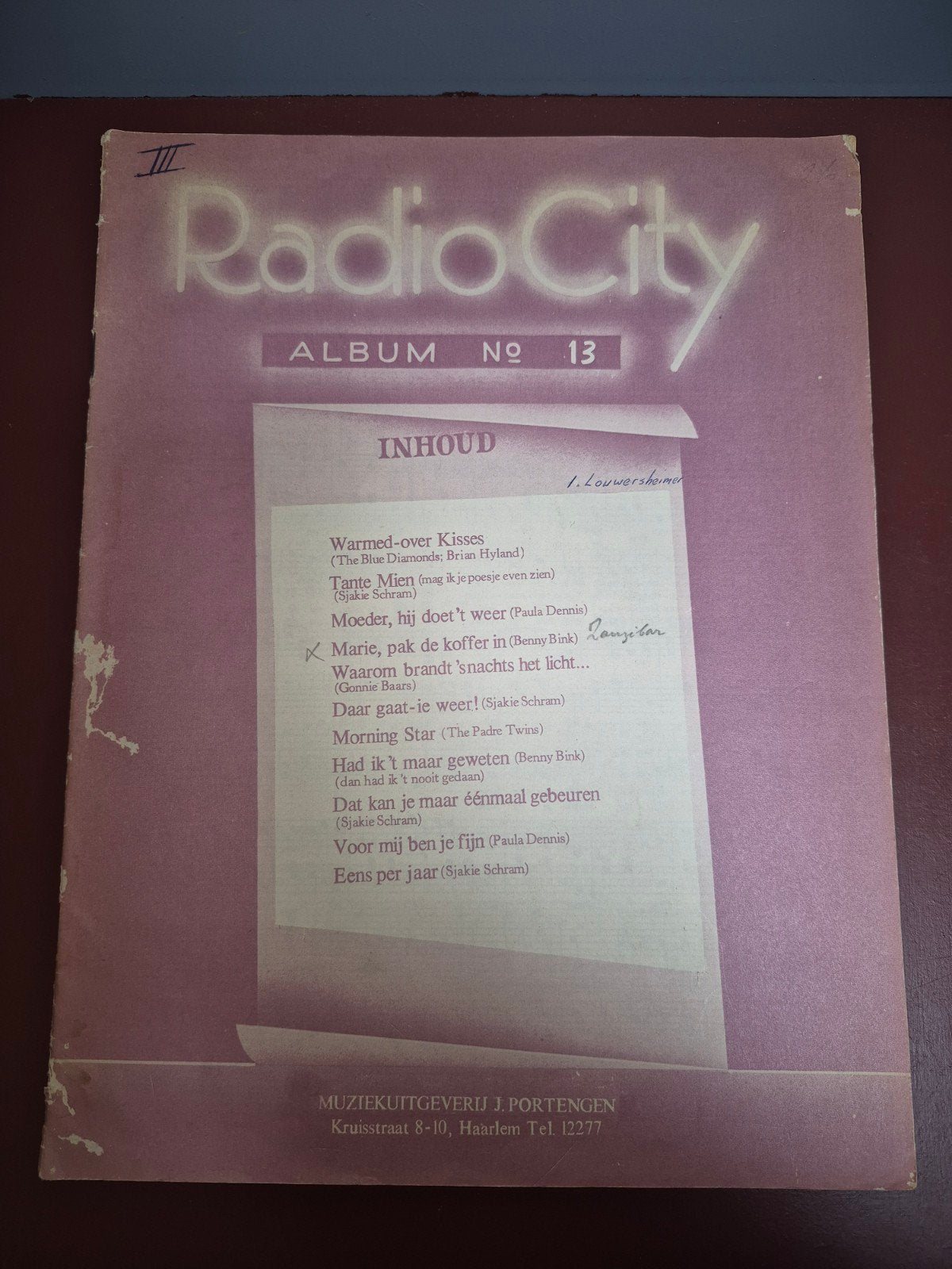Radio City Album No 13 - Vintage Muziekboek, Piano, Gebruikt, Overige soorten, Ophalen of Verzenden