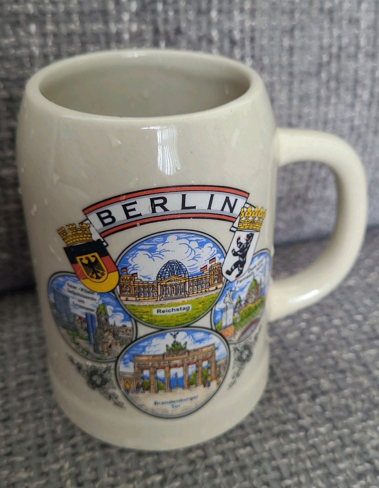 Berlin biermok berlijn reichstag brandenburger tor, Ophalen of Verzenden, Glas of Glazen, Overige merken