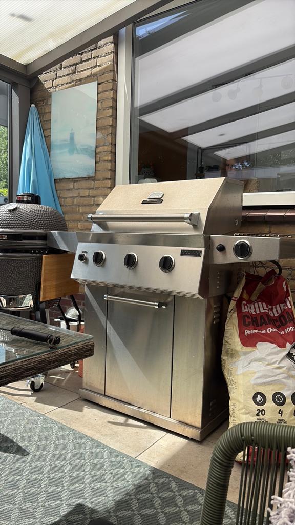 Te koop gas bbq electrolux, Tuin en Terras, Verzenden, Zo goed als nieuw
