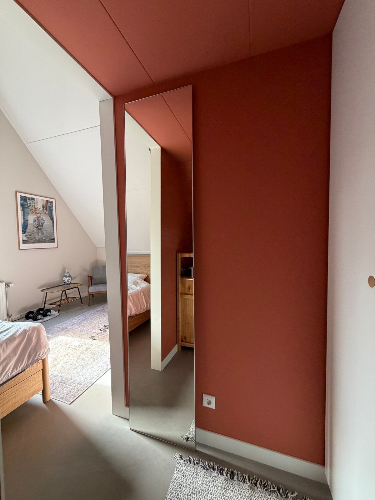 IKEA Pax spiegeldeur 50x229cm, Ophalen, Rechthoekig, 50 tot 100 cm, 200 cm of meer