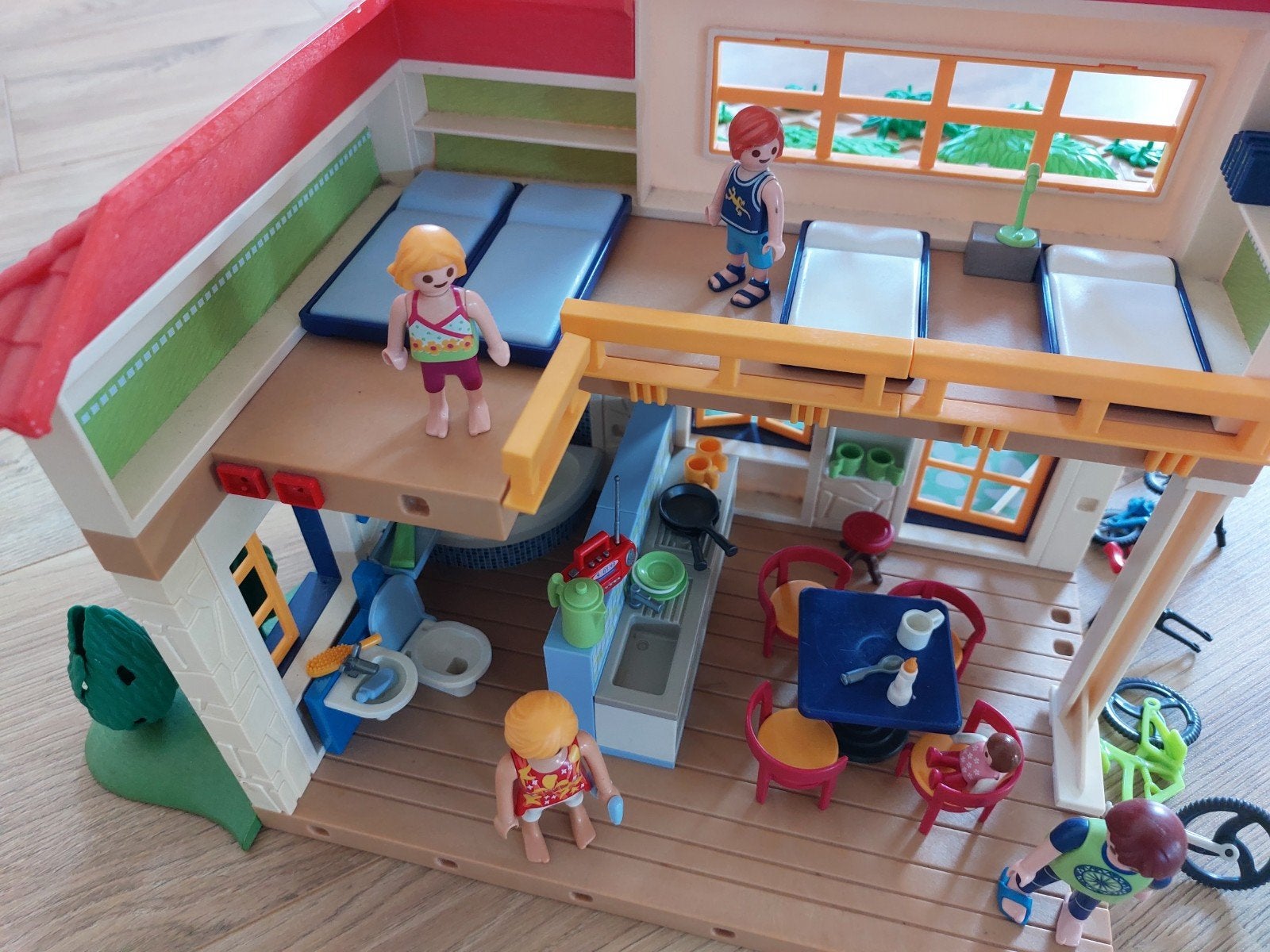 Playmobil 4857 Vakantiehuis met inrichting en figuren, Ophalen, Gebruikt, Gebouw, Complete set