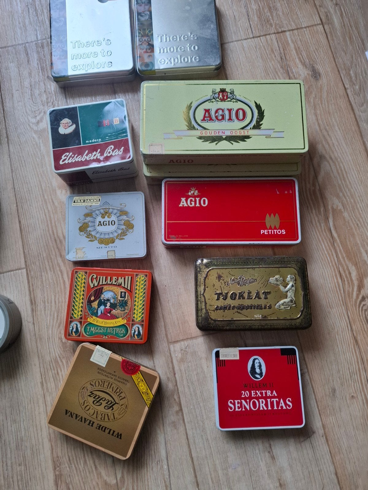 Diverse blikken in één koop - Vintage en modern, Ophalen of Verzenden, Gebruikt, Koek(jes), Droste