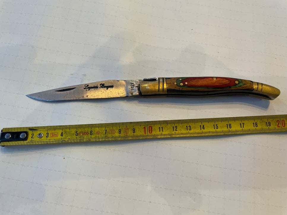 Laguiole zakmes met houten handvat, Antiek en Kunst, Ophalen