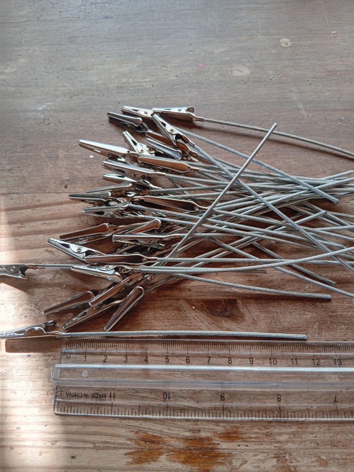 35x Metalen Alligator Klemmen - 12 cm Fotohouder/Memoclip, Hobby en Vrije tijd, Zilver, Nieuw, Overige merken, Knutselmateriaal