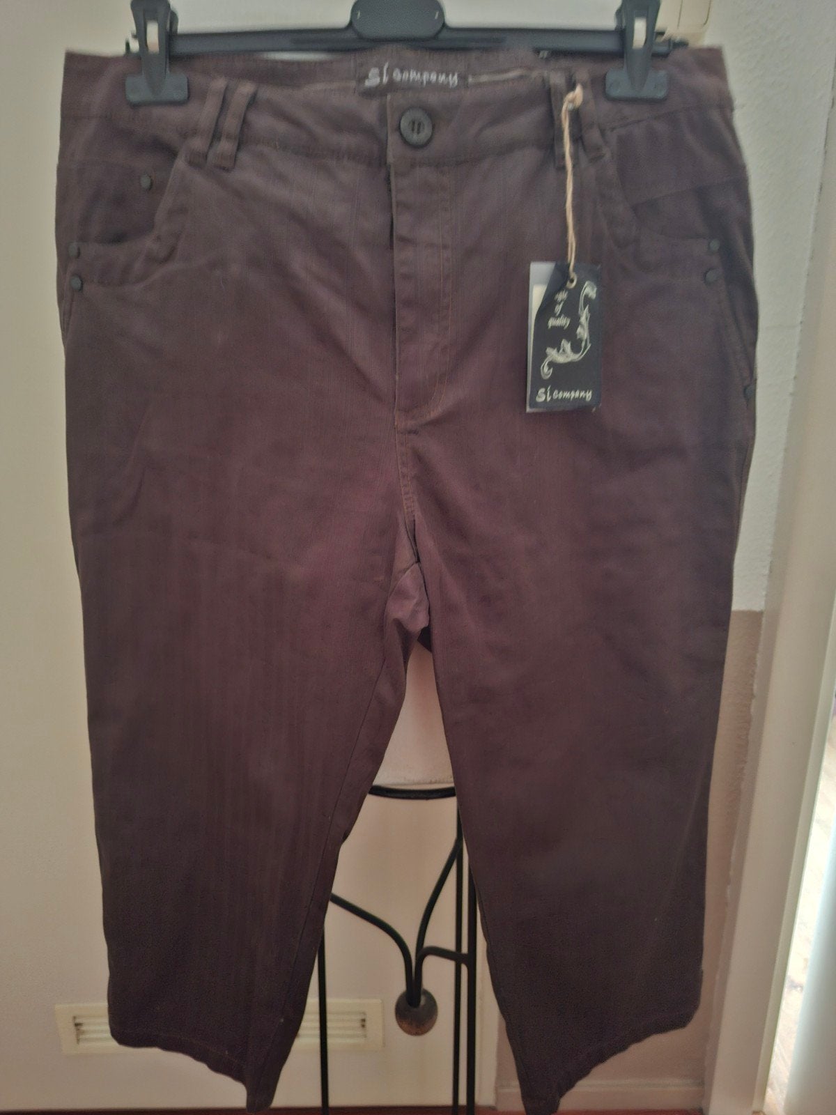 Capri broek van het merk Si Company/mt.42, Bruin, Maat 42/44 (L), Si Company, Nieuw