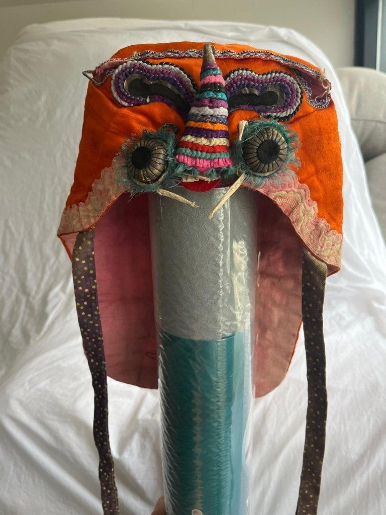 Zeldzame Antieke/Vintage Chinese Tijgermuts (Hutou Mao), Ophalen of Verzenden