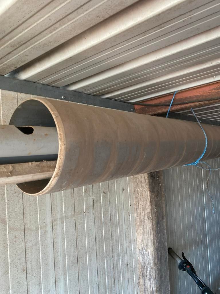 Dikwandige PVC buis - 5 meter lang, 20 cm doorsnee, Doe-het-zelf en Verbouw, Buizen en Afvoer, Zo goed als nieuw, Rechte buis