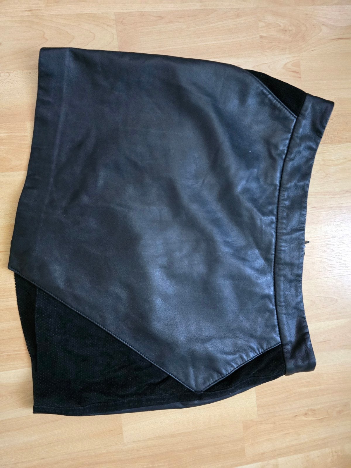 Maison Scotch Leren Rok Zwart maat 36, Zwart, Zo goed als nieuw, Maat 36 (S), Boven de knie