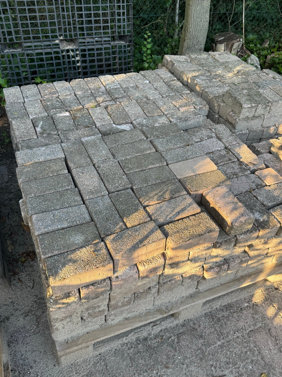 Betonklinkers 20x10 - 20m2, Ophalen, Gebruikt, Beton, Klinkers