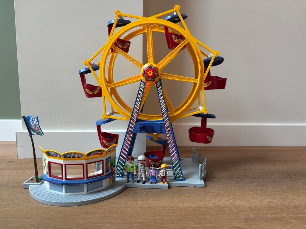 Playmobil Reuzenrad met figuren en kassa, Ophalen, Zo goed als nieuw, Complete set