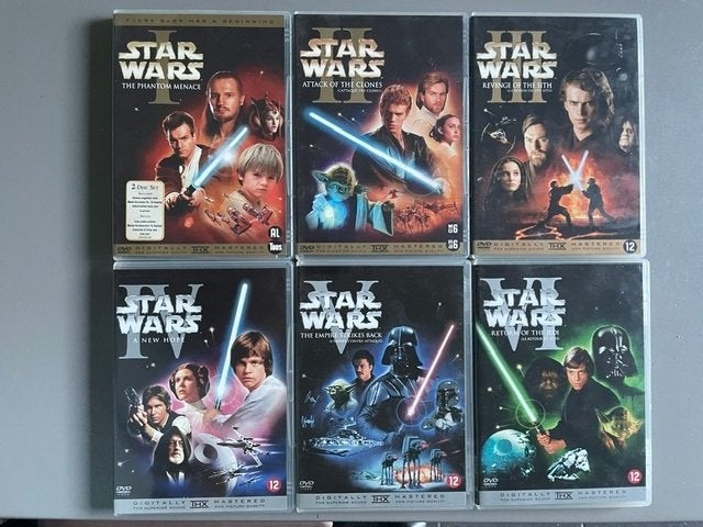 DVD serie: Starwars I tot en met VI, Cd's en Dvd's, Bonusmateriaal, Nederlands, Ophalen of Verzenden, Zo goed als nieuw