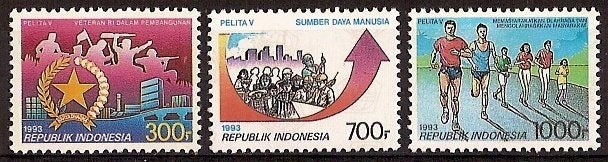 Indonesie Zonnebloem nr 1529/31 postfris 1993, Ophalen of Verzenden, Postfris, Zuidoost-Azië