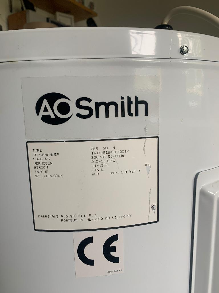 Electrische boiler 115 liter, Doe-het-zelf en Verbouw, Geisers en Boilers, Ophalen, Gebruikt, 100 liter of meer, Boiler