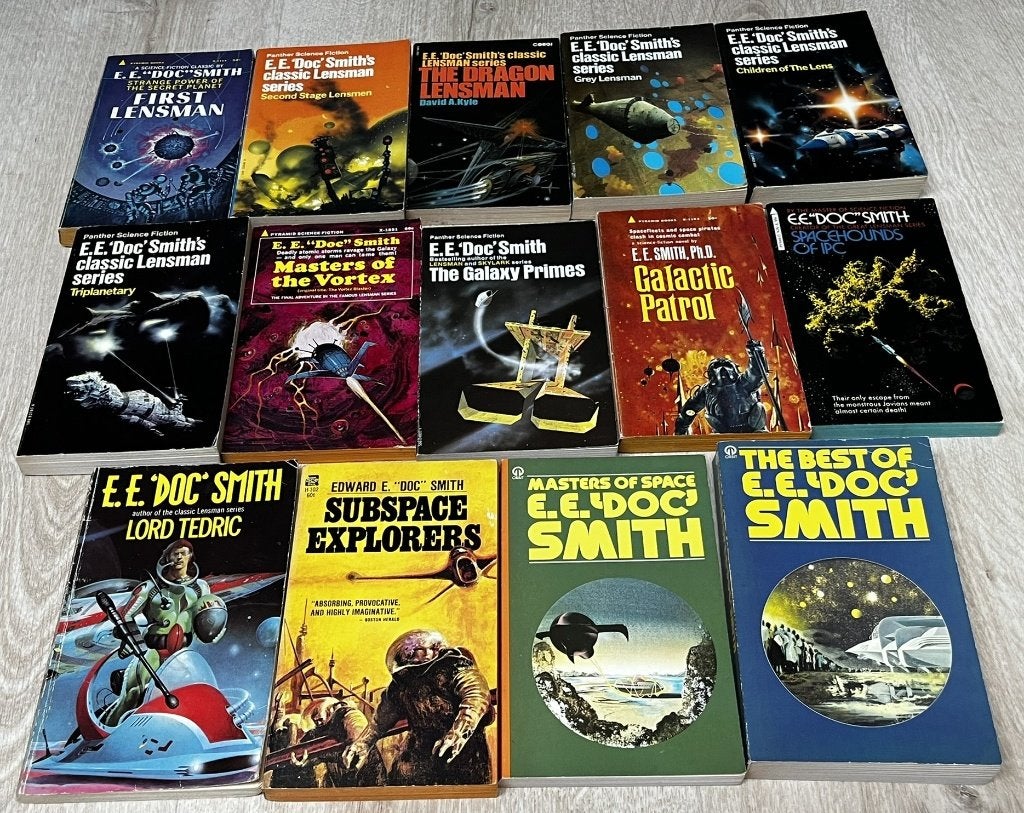 8x Lensman + 6 andere pockets van E.E. "Doc" Smith, Engels, Ophalen of Verzenden, Gelezen, E.E. "Doc" Smith