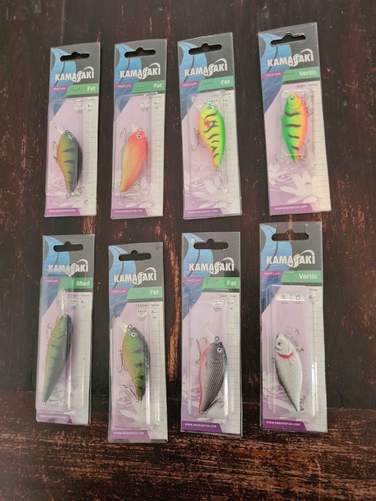 8x Kamasaki hard lures / pluggen, Nieuw, Ophalen of Verzenden, Kamasaki, Kunstaas