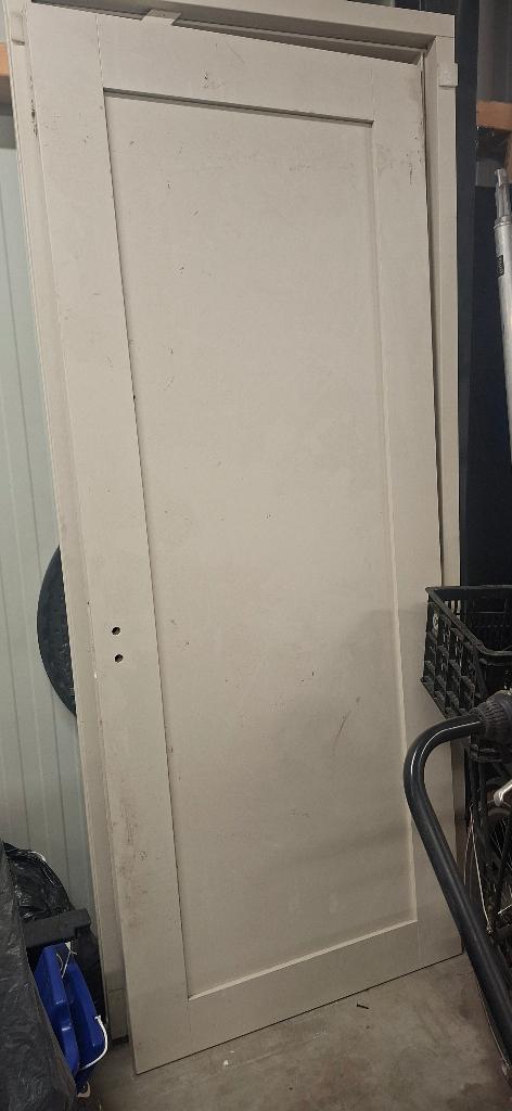Binnendeur met kozijn met blinde scharnieren, Doe-het-zelf en Verbouw, Kozijnen en Schuifpuien, Deurkozijn, Zo goed als nieuw