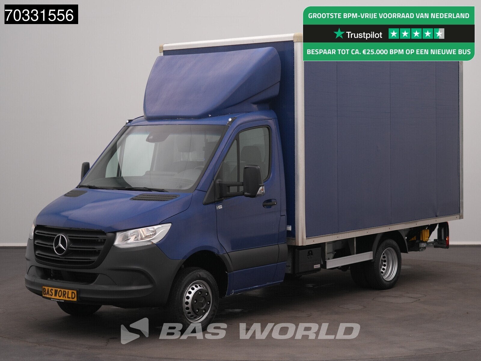 Mercedes Sprinter 515 CDI Dubbellucht Laadklep Bakwagen Zijd, Auto's, Bestelauto's, Stof, Gebruikt, Euro 6, 4 cilinders