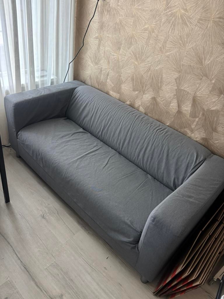 Grijze klippan bank IKEA, Ophalen, Gebruikt, 150 tot 200 cm, Tweepersoons
