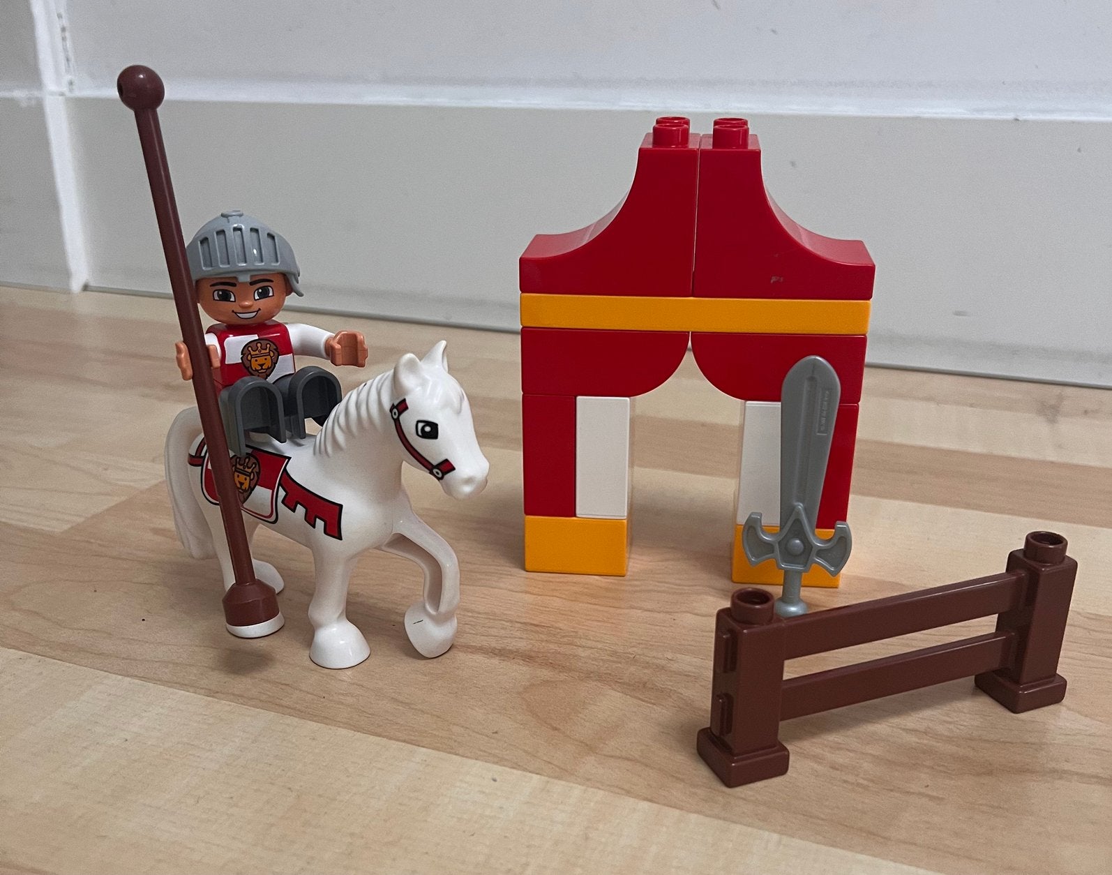 Duplo set 10568 ridder met paard, Ophalen of Verzenden, Zo goed als nieuw, Duplo