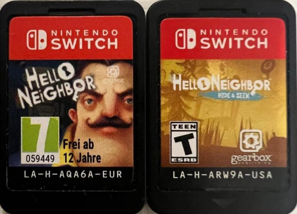 Hello Neighbor 1 & 2 Nintendo Switch Games, Spelcomputers en Games, Games | Nintendo Switch, Avontuur en Actie, Gebruikt, 1 speler