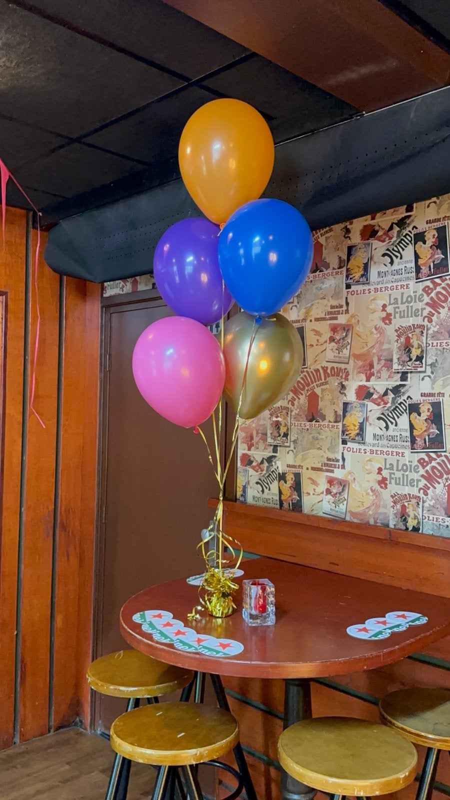 Helium trosje met lintje en gewichtje - diverse kleuren, Ophalen of Verzenden, Nieuw, Feestartikel, Verjaardag