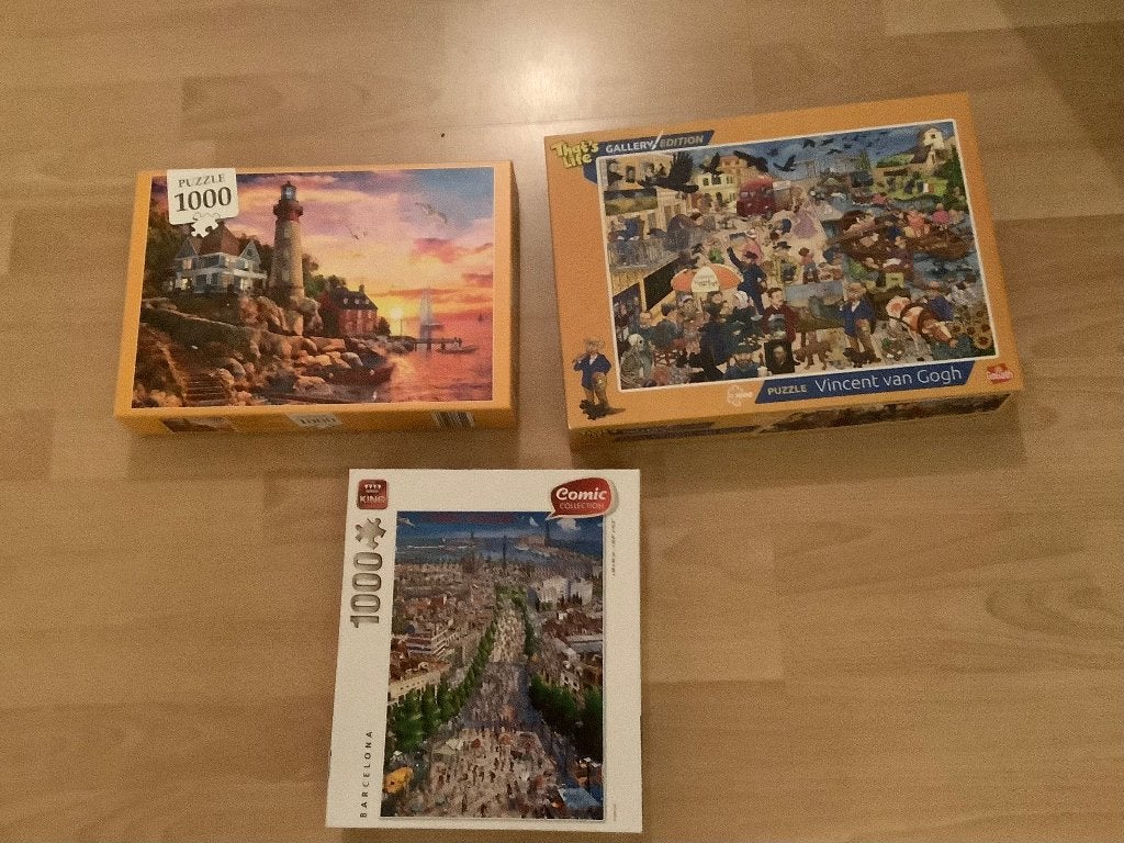Diverse puzzels 1000 stukjes, Ophalen, 500 t/m 1500 stukjes, Zo goed als nieuw, Legpuzzel