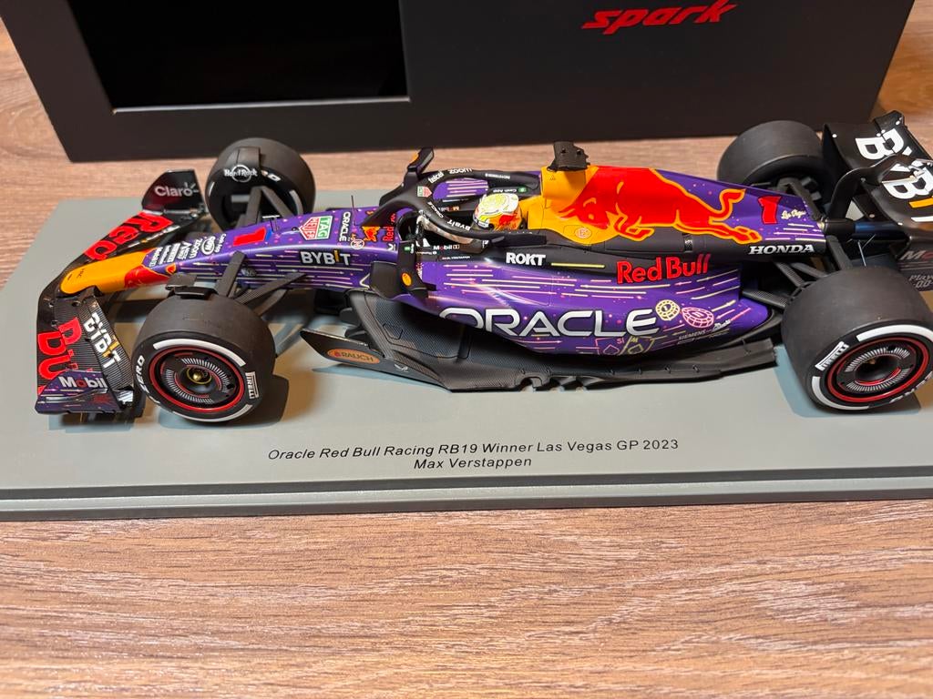 Oracle Red Bull Racing RB19 Max Verstappen Las Vegas GP 2023, Ophalen of Verzenden, Nieuw, Overige typen, Overige merken