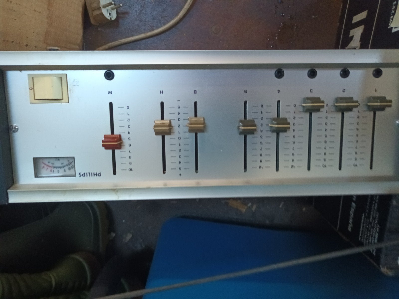 Vintage Philips mono Versterker, Ophalen of Verzenden, Gebruikt, Stereo, Overige merken
