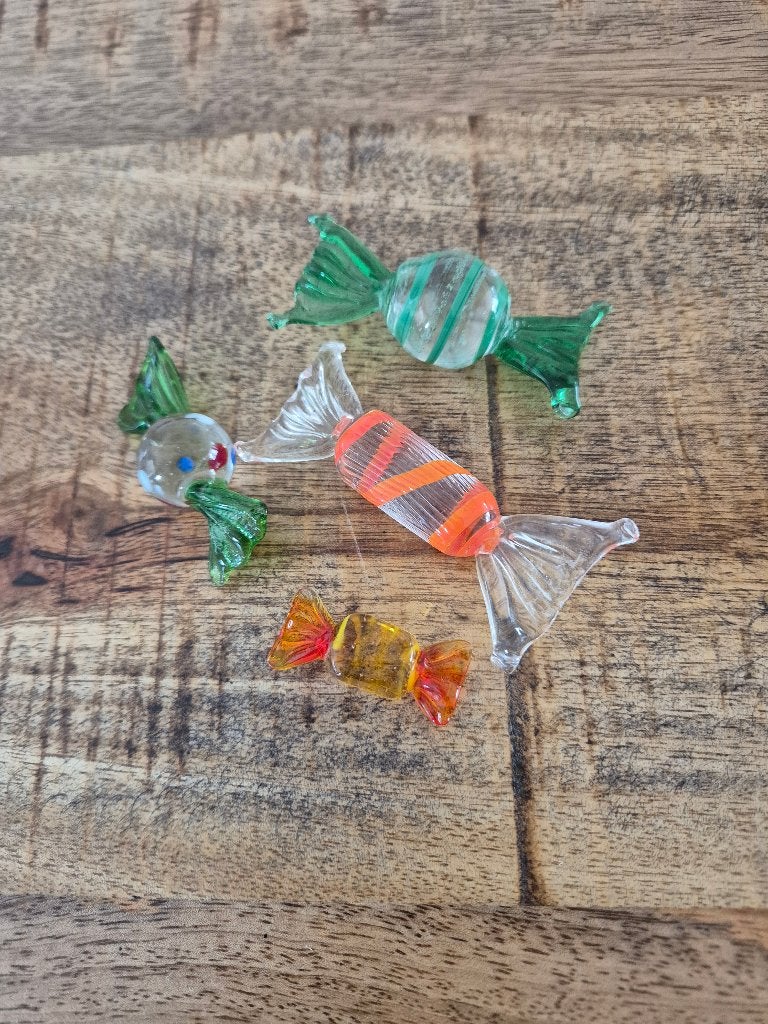 Glazen snoepjes 4 stuks, Verzamelen, Glas en Borrelglaasjes, Ophalen of Verzenden, Nieuw, Overige typen