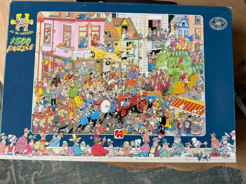 Jan van Haasteren puzzel “CARNAVAL” 1500 stukjes, Ophalen, 500 t/m 1500 stukjes, Zo goed als nieuw, Legpuzzel