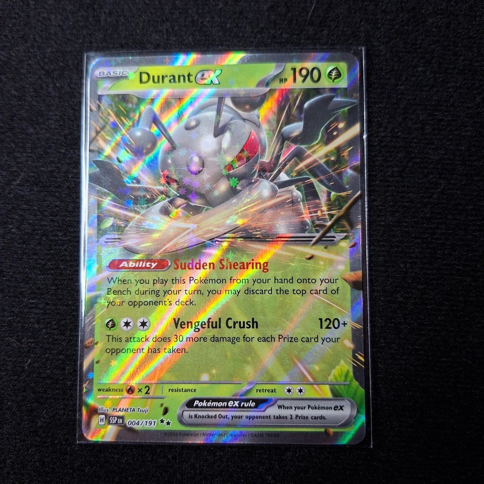 Durant ex 004/191 Pokémon kaart, Ophalen of Verzenden, Zo goed als nieuw, Losse kaart, Foil