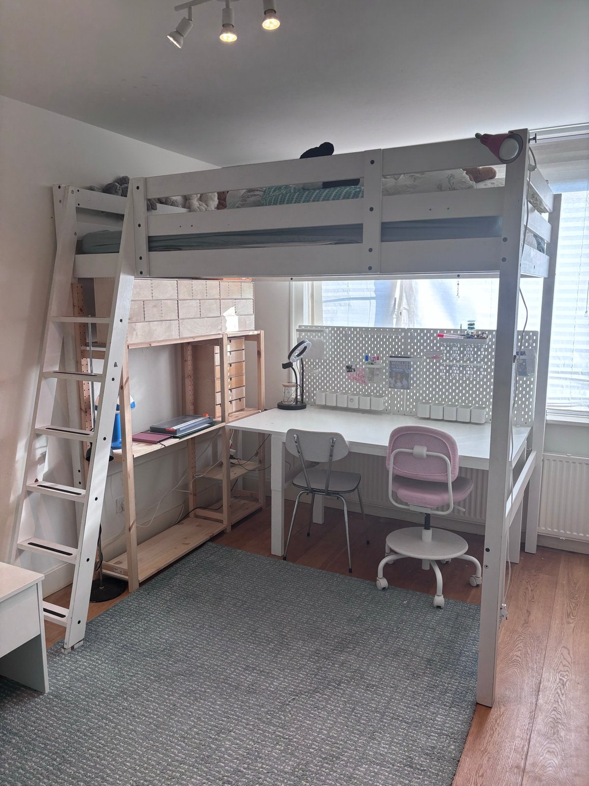 IKEA Stora Hoogslaper met matras (ingekort), Ophalen, Gebruikt, Hoogslaper, 200 cm of hoger