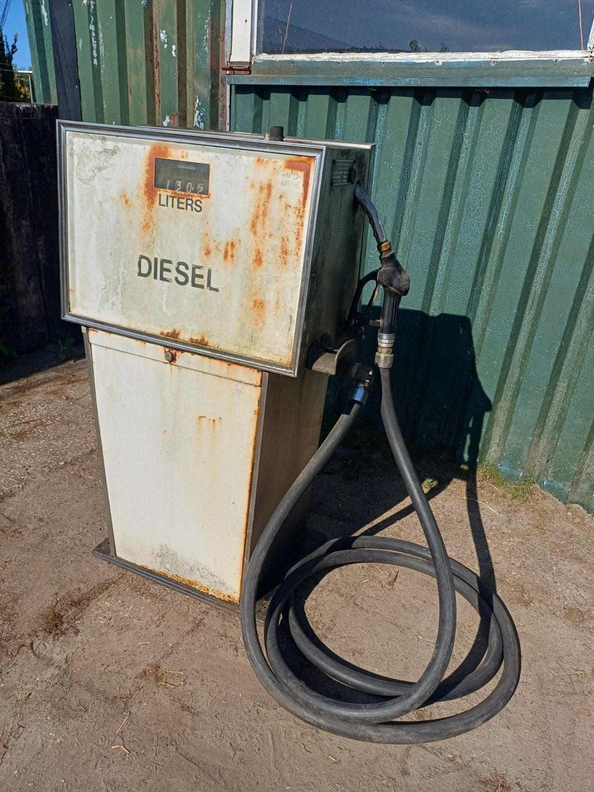 Oude Bennett en Sauser benzinepomp  / dieselpomp uit 1991.., Ophalen, Gebruikt