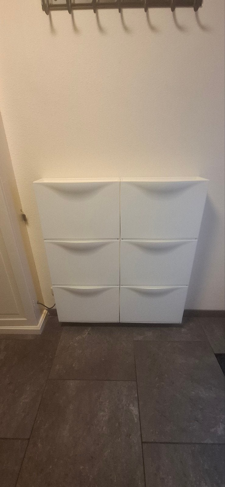 6x IKEA TRONES schoenenkast / opberger wit, Huis en Inrichting, Ophalen, Gebruikt